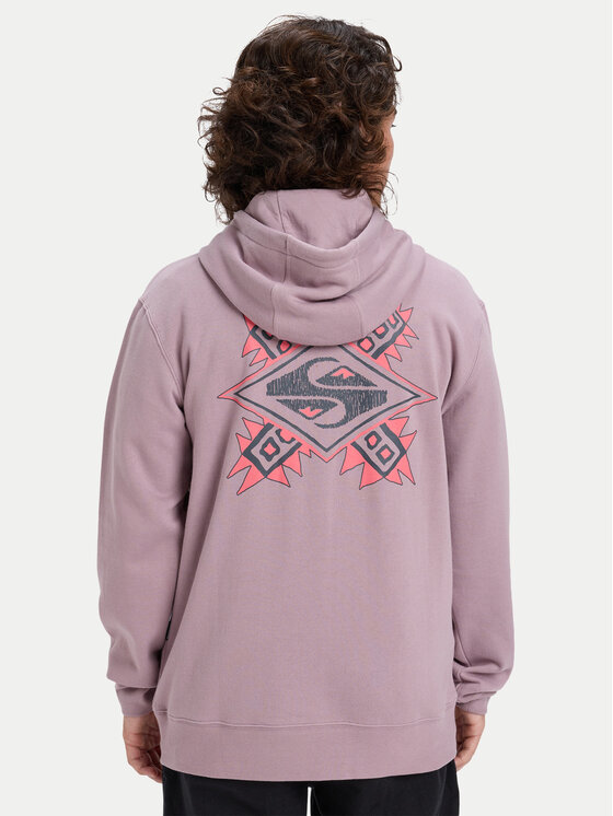 Quiksilver Quiksilver Mikina Graphic  EQYFT05131 Fialová Regular Fit
