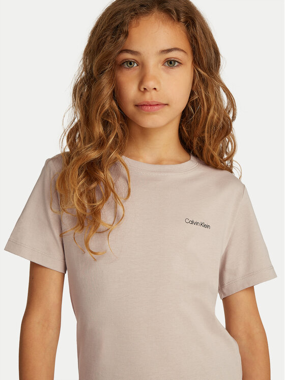 Calvin Klein Jeans Calvin Klein Jeans Marškinėliai IU0IU00683 Smėlio Regular Fit