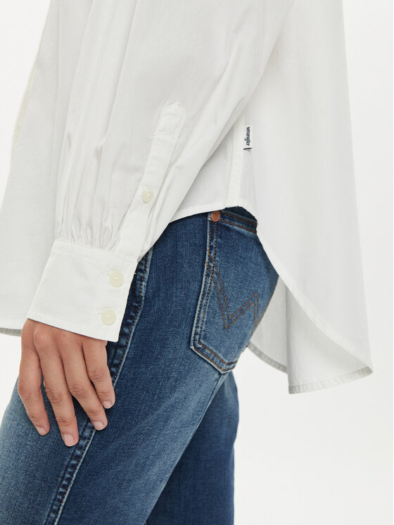 Wrangler Wrangler Srajca Cool Girl 112356731 Bela Loose Fit