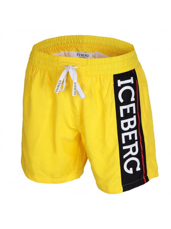 Iceberg Iceberg Plavecké šortky ICE2MBM02 Žlutá Regular Fit