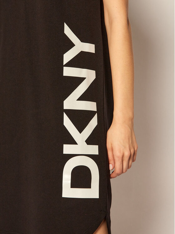 DKNY DKNY Hétköznapi ruha P0RD1B2J Fekete Regular Fit