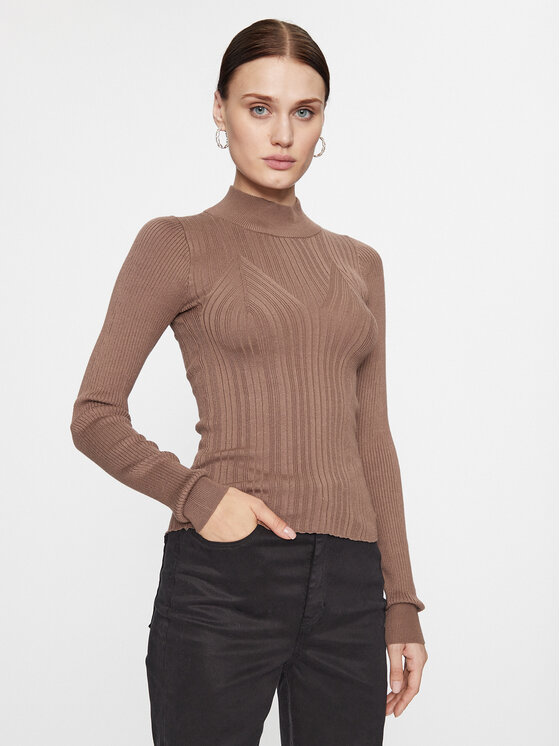 Vero Moda Rolák 10293750 Hnedá Regular Fit