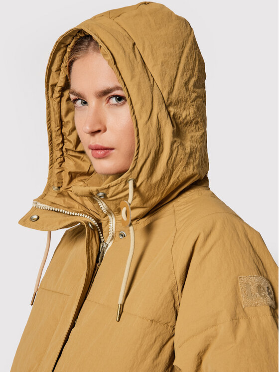 Lee Lee Giubbotto invernale Puffer L56IXWSZ 112140312 Marrone Relaxed Fit