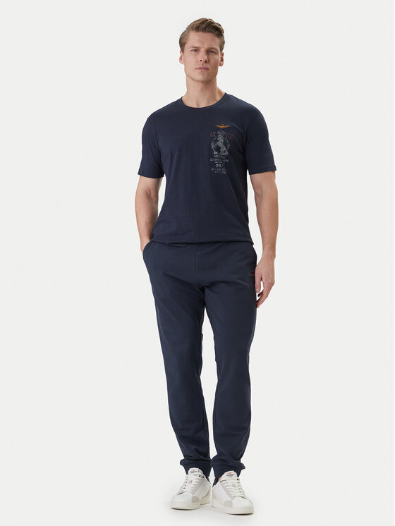 Aeronautica Militare Aeronautica Militare Tricou 261TS2543UJ00686 Bleumarin Regular Fit