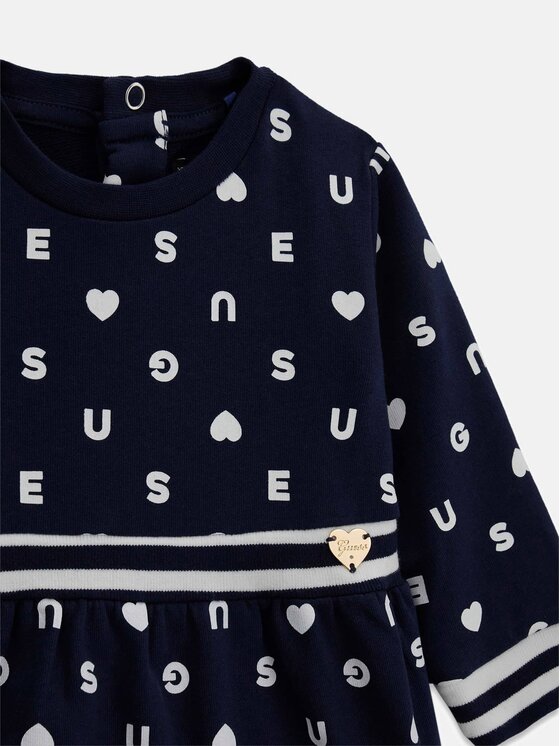 Guess Kids Guess Kids Sukienka codzienna 183604 Niebieski Classic Fit