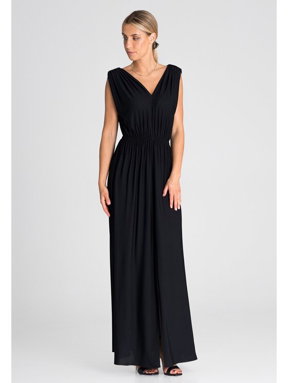 FIGL FIGLFIGL Vestito M947 Nero Regular Fit