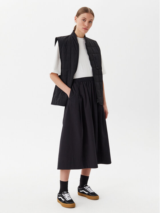 Vans Vans Midi suknja Francesca VN000M9R Crna Regular Fit