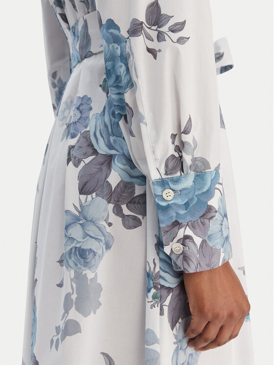 Marella Marella Рокля тип риза Formica 2613221161 Светлосиньо Regular Fit