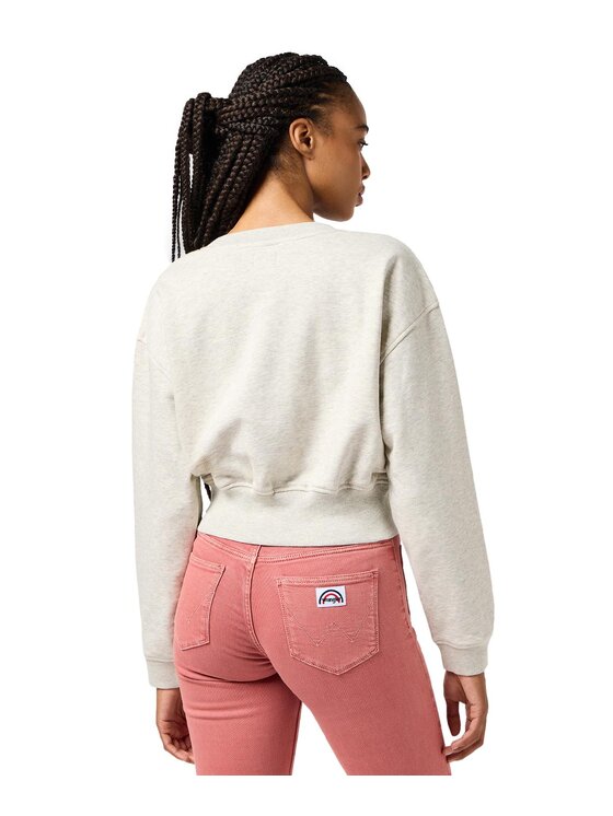 Wrangler Wrangler Felpa 112362582 Écru Relaxed Fit