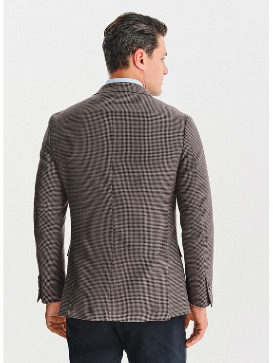 Pako Lorente Pako Lorente Marynarka P25WF-3X-006 Brązowy Slim Fit