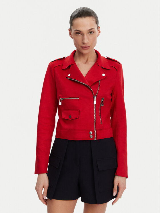 Morgan Morgan Tehisnahast jope 241-GOUSMI Punane Regular Fit
