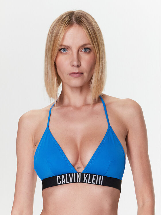 Calvin Klein Swimwear Bikini augšdaļa KW0KW01963 Zils