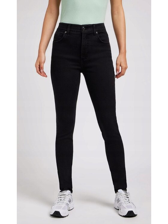 Lee Lee Jeansy ULC SKINNY Czarny Slim Fit