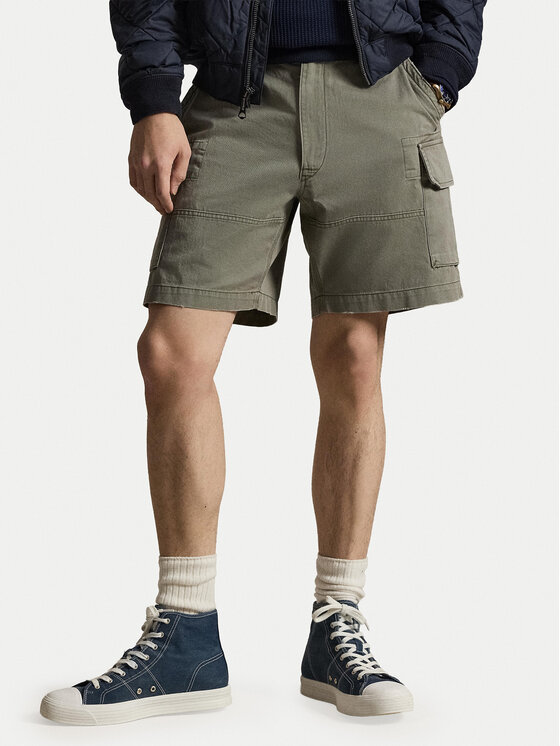 Polo Ralph Lauren Szorty materiałowe 710964027002 Zielony Relaxed Fit