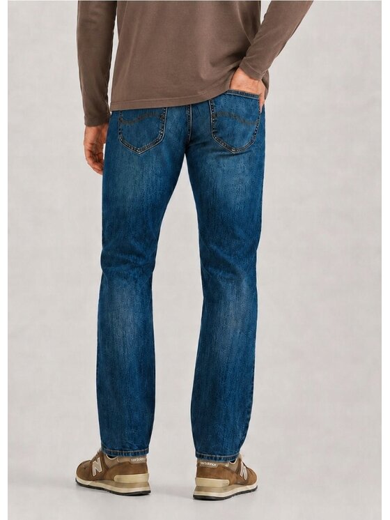 Lee Lee Jeansy Straight Fit XM Extreme Motion MVP Niebieski Tapered Fit