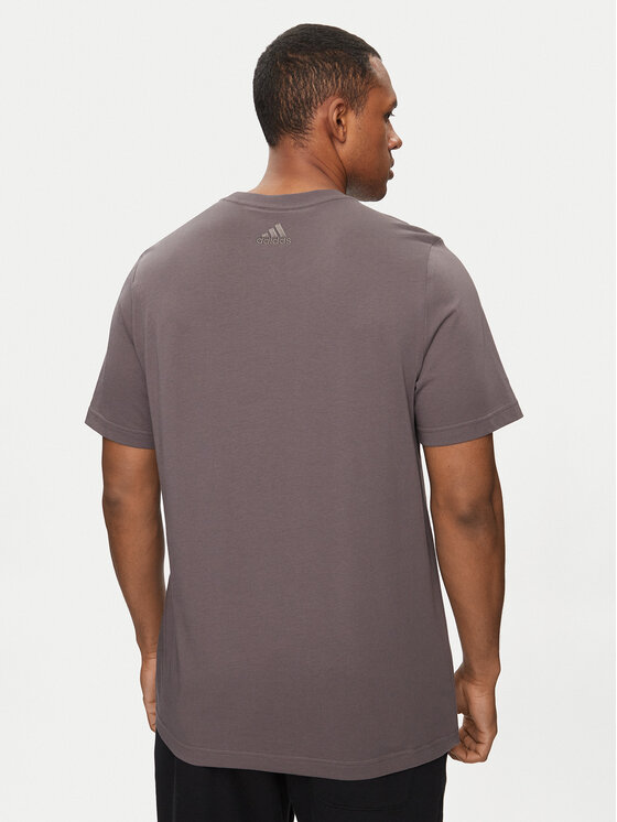adidas adidas Тишърт Essentials IS1343 Кафяв Regular Fit