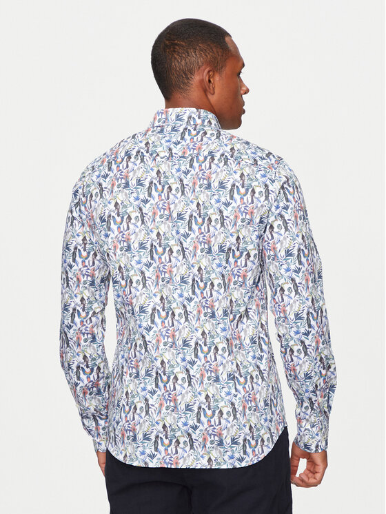 JOOP! JOOP! Koszula 200Pitty 30041410 Beżowy Slim Fit