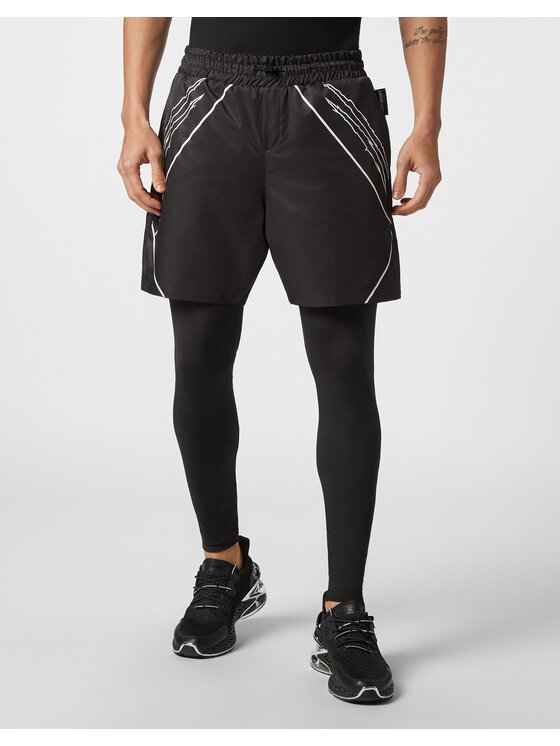 Plein Sport Plein Sport Legginsy 13225 Czarny Active Fit