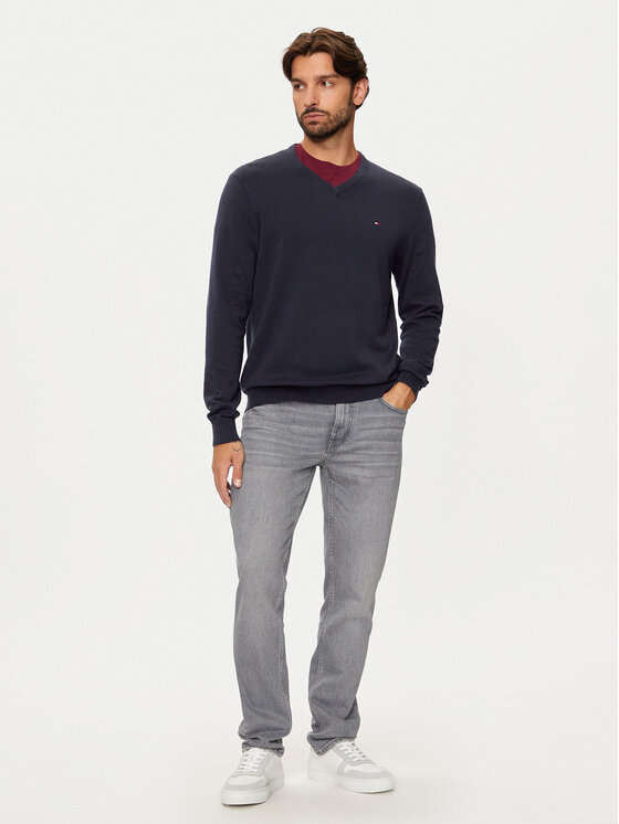 Tommy Hilfiger Tommy Hilfiger Svetr Essential MW0MW14745 Tmavomodrá Regular Fit