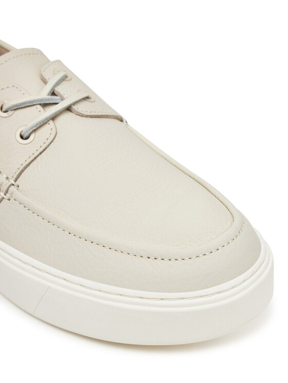 Calvin Klein Calvin Klein Мокасини Hybrid Lace Up Boat Lth HM0HM01812 Екрю