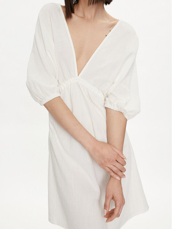 United Colors Of Benetton United Colors Of Benetton Sukienka letnia 4XEA5V01N Écru Regular Fit