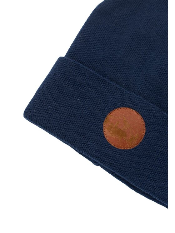 Kabak Kabak Czapka klasyczna beanie Granatowy