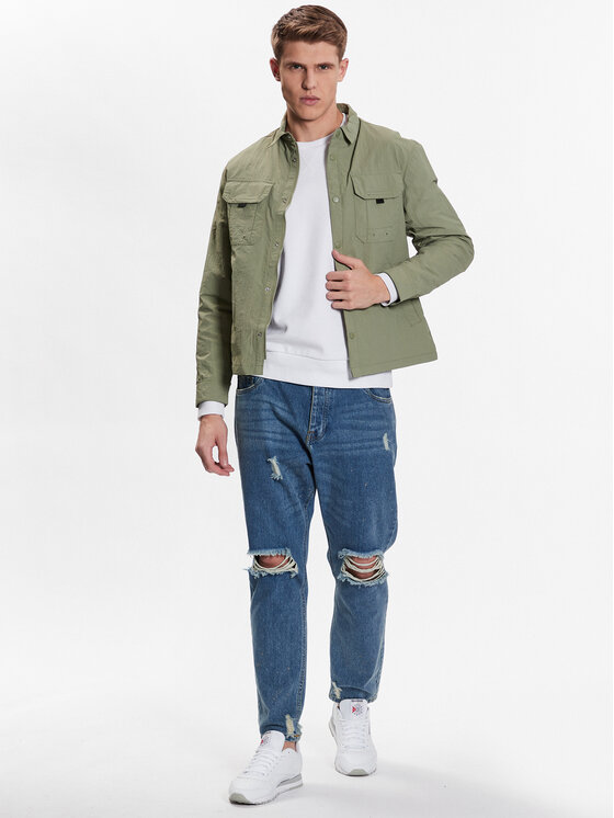 Brave Soul Brave Soul Prechodná bunda MJK-PEARSON Zelená Regular Fit