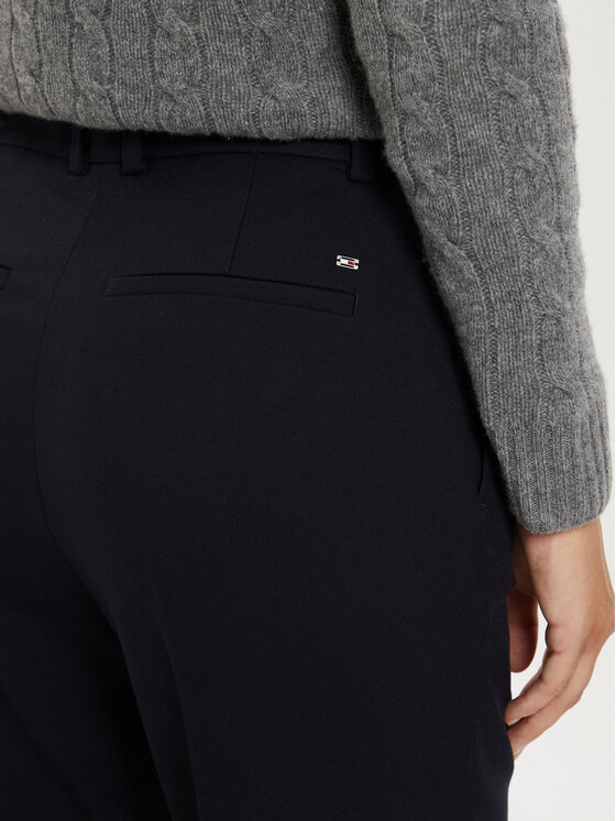Tommy Hilfiger Tommy Hilfiger Spodnie materiałowe Core WW0WW42953 Granatowy Flare Fit