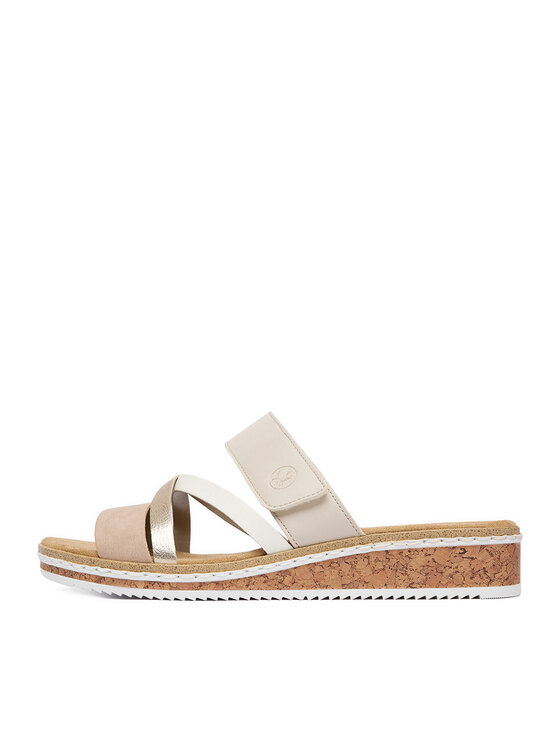 Rieker Rieker Ciabatte CEO-V3652-94 Beige chiaro