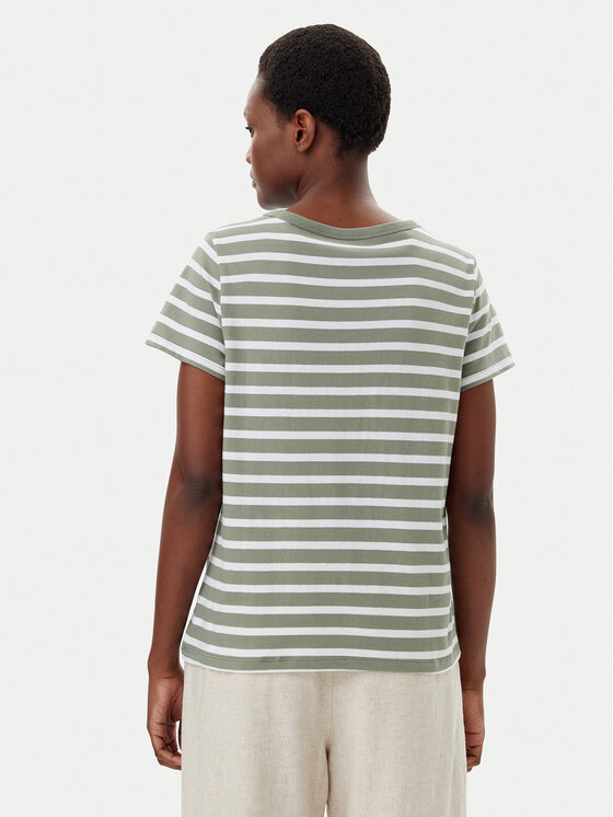 Gap Gap T-Shirt 721625-01 Zielony Regular Fit