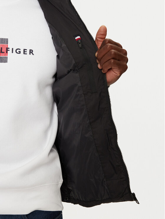 Tommy Hilfiger Tommy Hilfiger Αμάνικο Μπουφάν MW0MW37255 Μαύρο Regular Fit