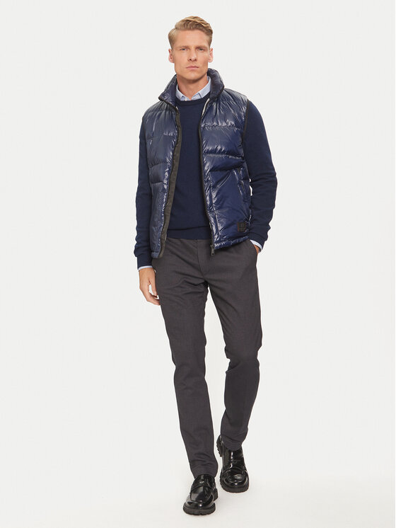 La Martina La Martina Vestă ZMO007 PA078 Bleumarin Regular Fit