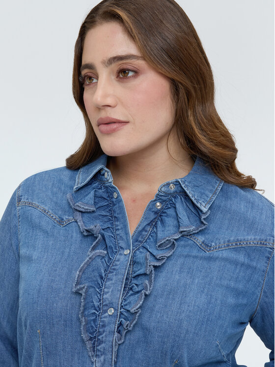 Fiorella Rubino Fiorella Rubino Camicia 5400T001415N024 Blu Regular Fit
