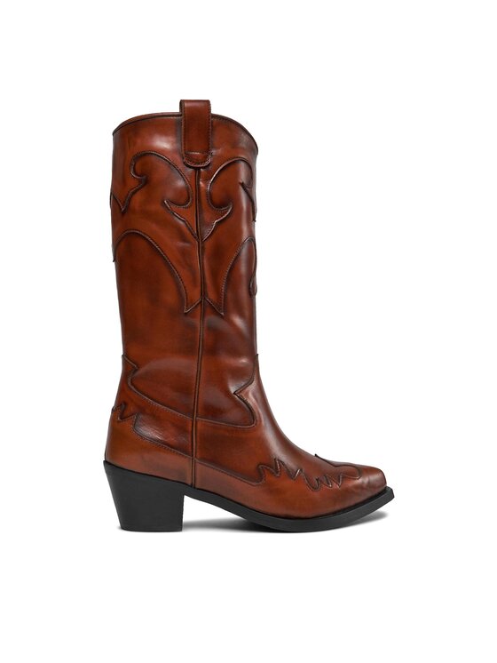 Bronx Bronx Cizme și botine cowboy Western 47515-H Maro