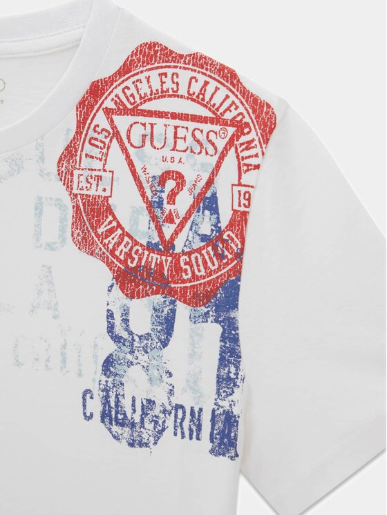 Guess Kids Guess Kids T-Shirt 183143 Biały Classic Fit