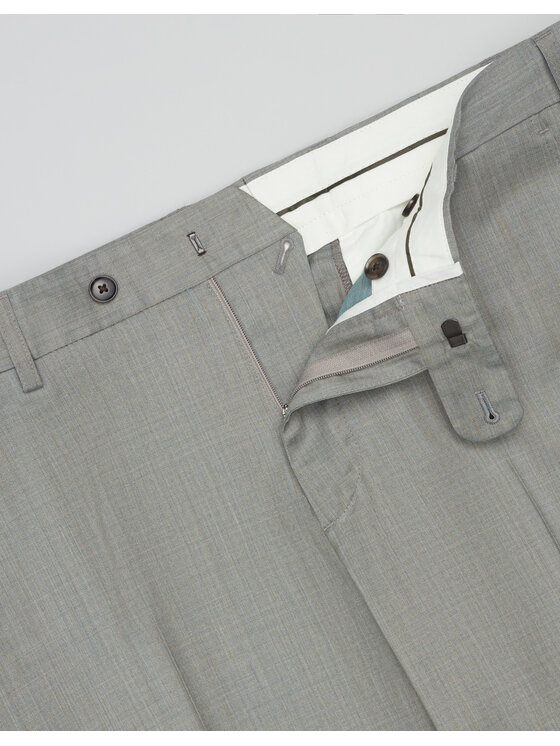 Borgio Borgio Spodnie garniturowe zignago Zielony Slim Fit