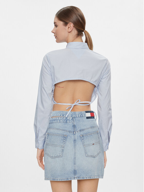 Tommy Jeans Tommy Jeans Košulja DW0DW17344 Svijetloplava Slim Fit