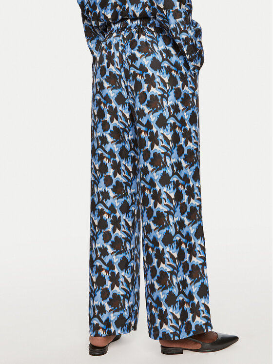 Munthe Munthe Hlače iz tkanine Arum 243143824336 Modra Loose Fit