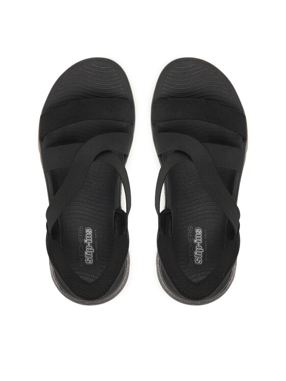 Skechers Skechers Sandali Go Walk Flex Sandal - Glimmer 141489/BBK Črna