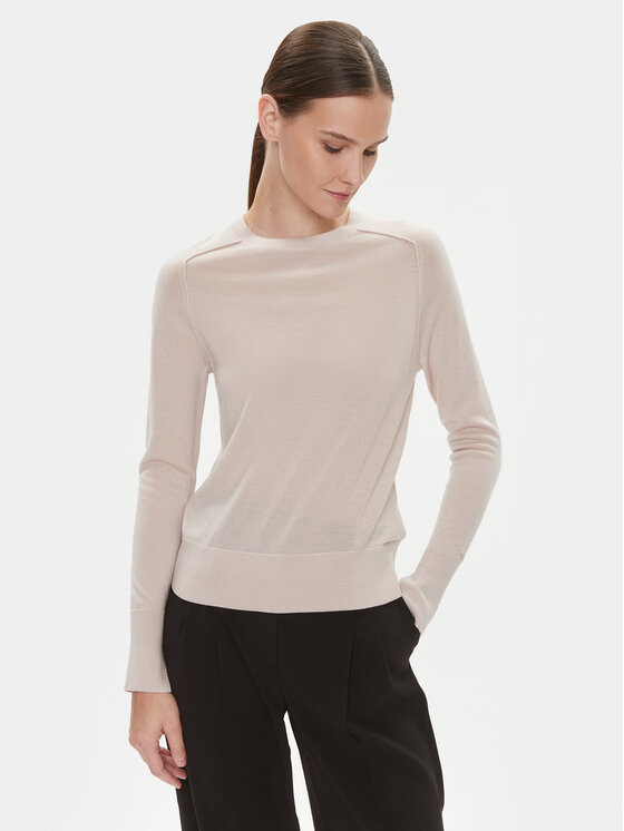 Calvin Klein Calvin Klein Džemper K20K205777 Bež Regular Fit