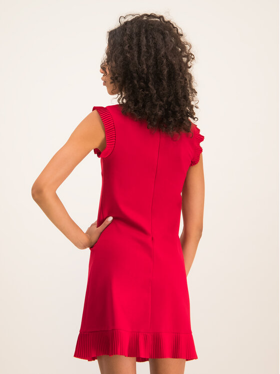 TWINSET TWINSET Коктейлна рокля 192TT2061 Червен Regular Fit