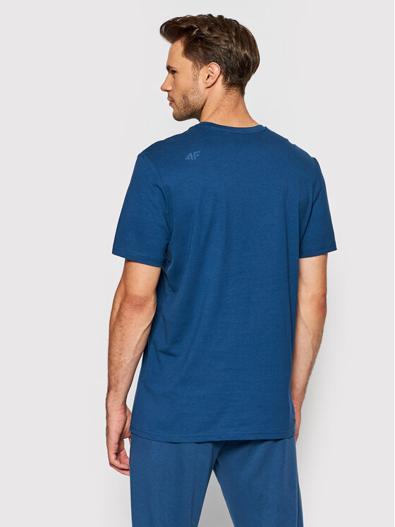 4F 4F Тишърт NOSH4-TSM352 Тъмносин Regular Fit