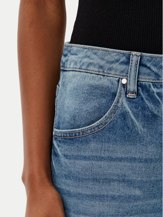 MET MET Jeansy NOS CHLOE T4L736 Modrá Wide Leg