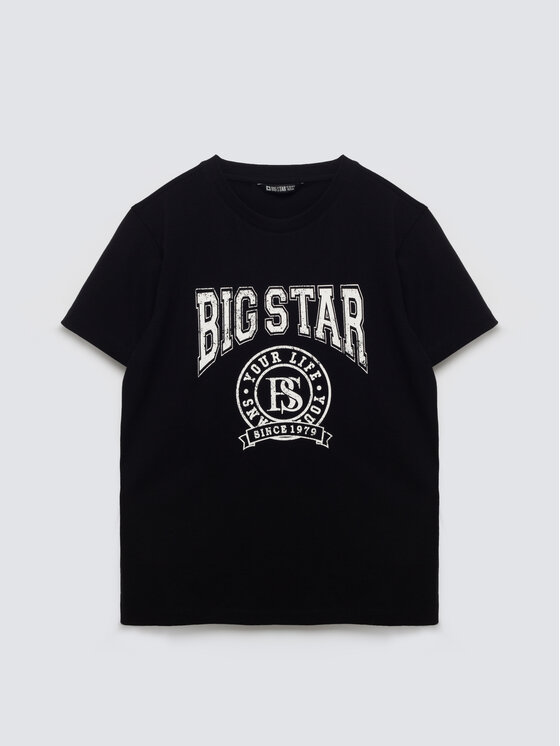 BIG STAR BIG STAR T-Shirt MAUTER Czarny Basic Fit
