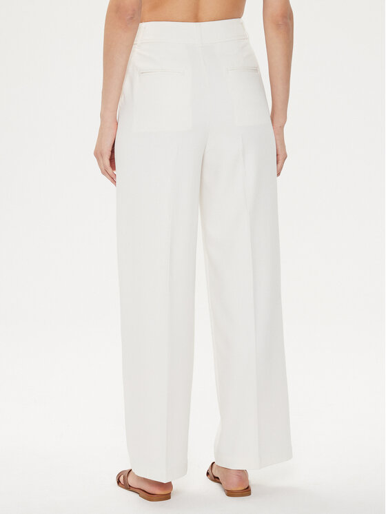 United Colors Of Benetton United Colors Of Benetton Spodnie materiałowe 4KCMDF06H Écru Relaxed Fit