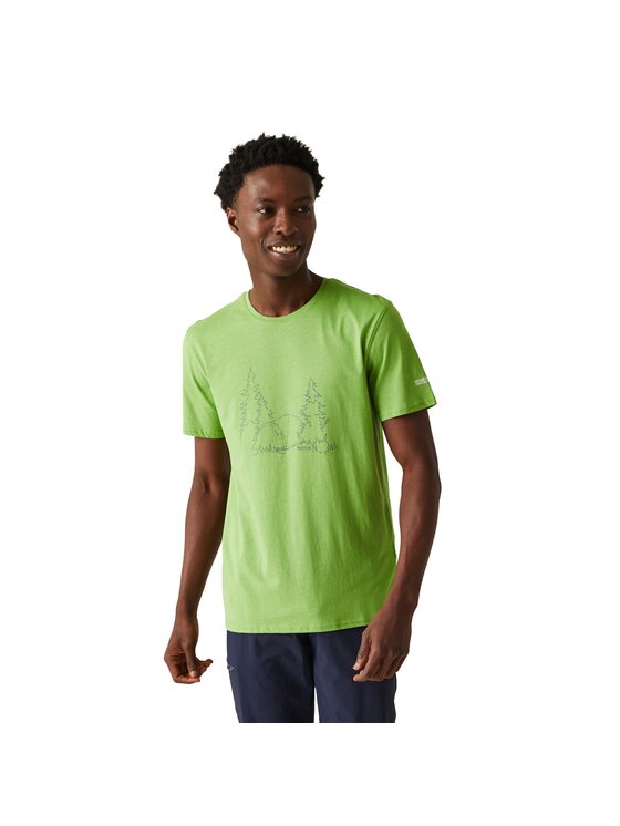 Regatta Regatta T-Shirt Breezed IV Zielony Short Fit