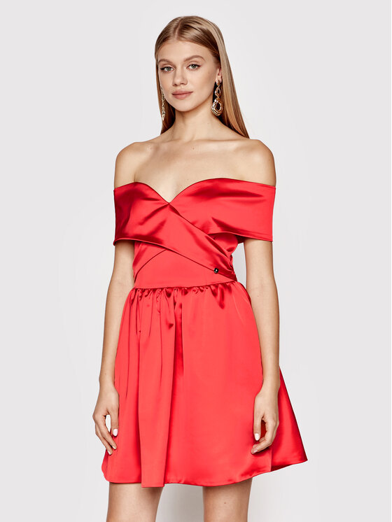Liu Jo Liu Jo Coctailkleid CA2372 T3097 Rot Regular Fit