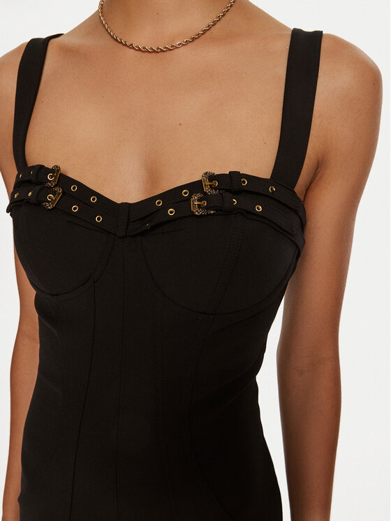 Versace Jeans Couture Versace Jeans Couture Kokteilinė suknelė 77HAO935 Juoda Slim Fit