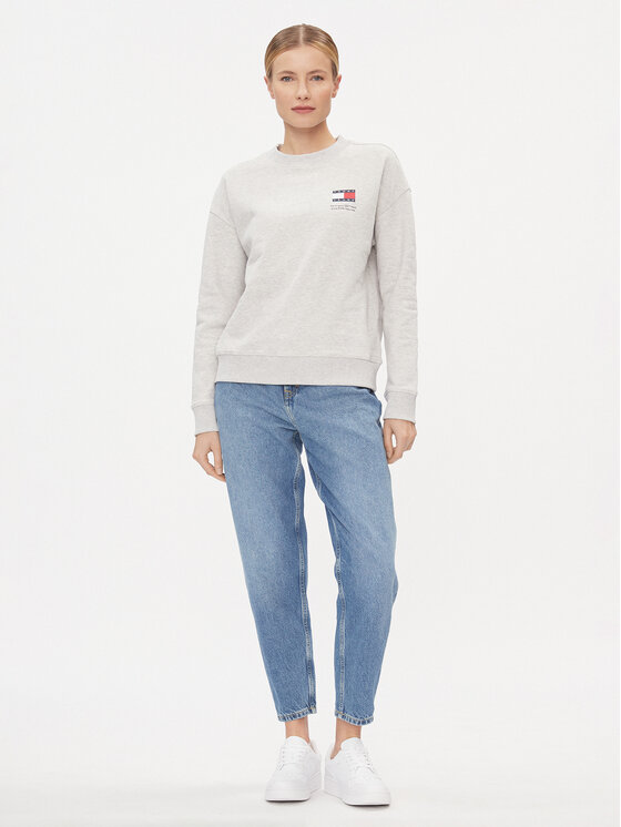 Tommy Jeans Tommy Jeans Jopa Graphic Flag DW0DW17328 Siva Boxy Fit