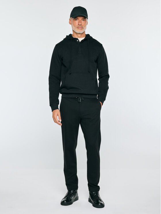 BIG STAR BIG STAR Bluza BAZYLER Czarny Basic Fit
